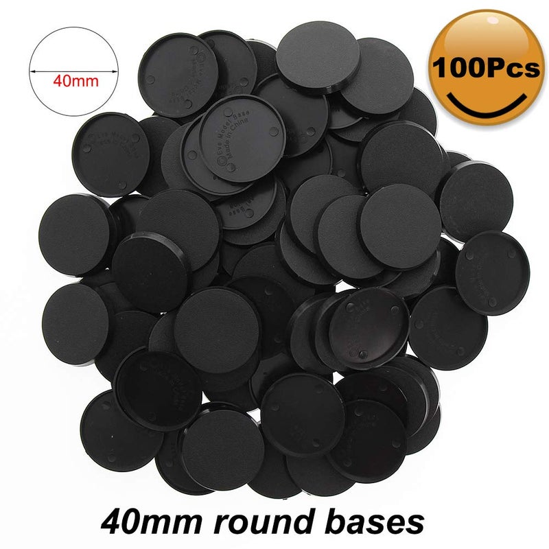 Evemodel MB540 100pcs Round Plastic Model Bases 40mm or 1.57inch for Gaming Miniatures or Wargames Table Games - Image 5